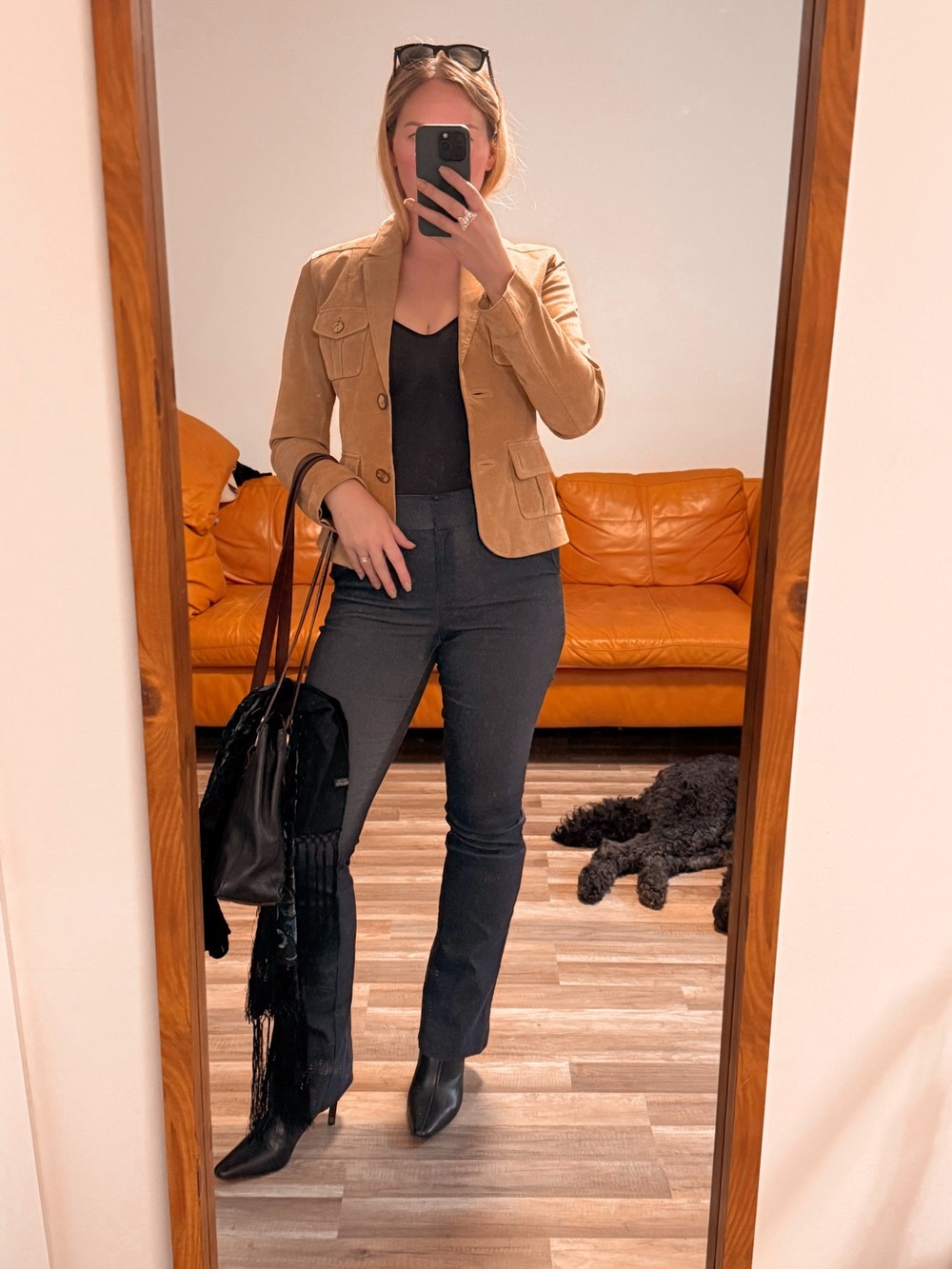 Vintage Suzy Shier Dark Indigo Bootcut Pant